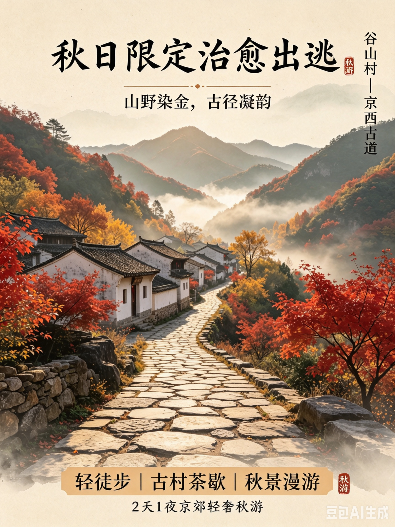 秋日限定治愈出逃|山水古村+山野秋景