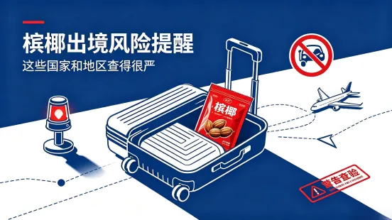 差旅警示 | 携带槟榔出境风险升级!多国列入违禁品,中转也会被查
