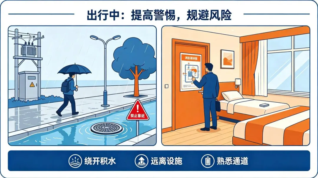 暴雨预警频发,汛期差旅如何避险?行旅科技为你整理最全防护攻略