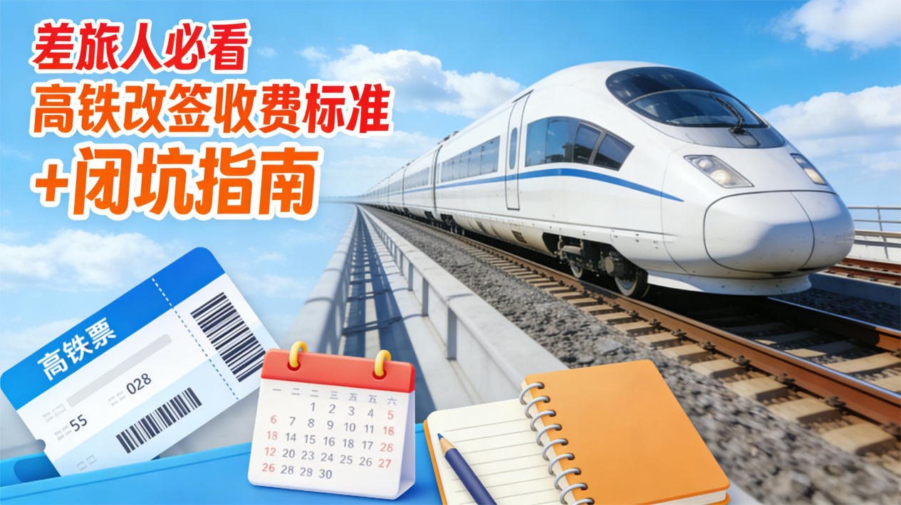 差旅人必看｜高铁改签收费标准+避坑指南，别再花冤枉钱！